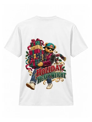 Obrázek produktu LUNØIR Studio Tričko 'TEDDY Holiday Gift Carrier' bílá