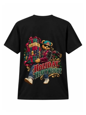 Obrázek produktu LUNØIR Studio Tričko 'TEDDY Holiday Gift Carrier' černá