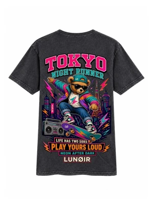 Obrázek produktu LUNØIR Studio Tričko 'Tokyo Night Runner' černá