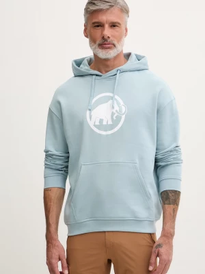 Obrázek produktu Mammut mikina kapucí pánská bavlněná tyrkysová