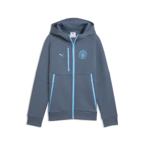 Obrázek produktu Manchester City PUMATECH Full-Zip Hoodie Youth, Shop, Evening Sky/Luminous Blue