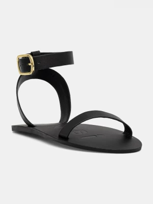 Obrázek produktu Manebi sandály dámské kožené Black one band with buckle Leat