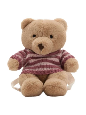 Obrázek produktu MANGO KIDS Batoh 'BEAR' tmavě béžová / šeříková / bobule