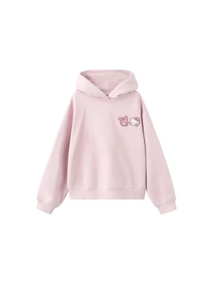 Obrázek produktu MANGO KIDS Mikina 'Hkpeace' růžová / světle růžová / bílá
