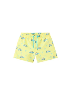 Obrázek produktu MANGO KIDS Plavecké šortky 'CANGREJO' aqua modrá / světle žlutá / růže / černá