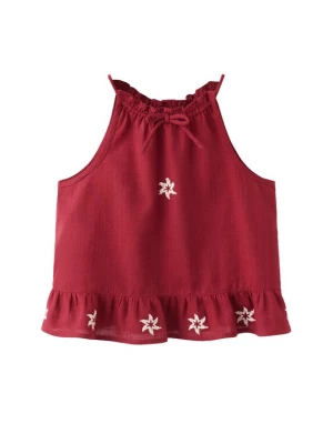 Obrázek produktu MANGO KIDS Top bordó / bílá