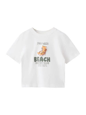 Obrázek produktu MANGO KIDS Tričko 'BEACH' olivová / oranžová / černá / bílá