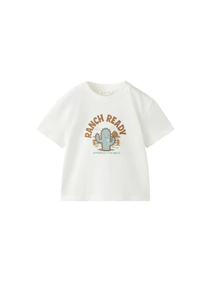 Obrázek produktu MANGO KIDS Tričko 'CACTUS' světlemodrá / hnědá / offwhite
