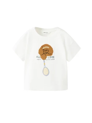 Obrázek produktu MANGO KIDS Tričko 'CANICHE' sépiová / světle šedá / tmavě zelená / bílá