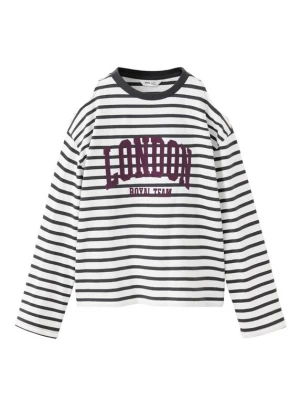 Obrázek produktu MANGO KIDS Tričko 'LONDON' antracitová / ostružinová / bílá