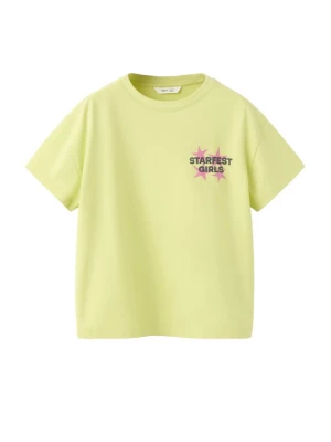 Obrázek produktu MANGO KIDS Tričko 'STARFEST' limone / světle růžová / černá