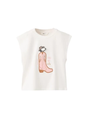 Obrázek produktu MANGO KIDS Tričko 'SYBOTA' světle hnědá / růžová / černá / offwhite