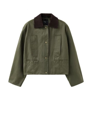 Obrázek produktu MANGO Přechodná bunda 'GARDEN' čokoládová / olivová