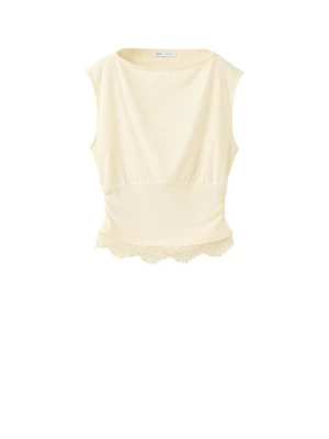 Obrázek produktu MANGO Top 'Lacy' světle béžová