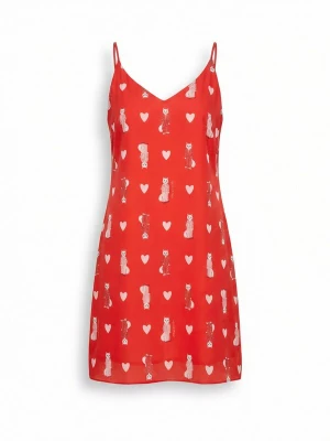 Obrázek produktu manii’ta lacitta Letní šaty 'Loungewear dress' červená Manii'ta Lacitta
