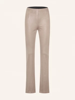 Obrázek produktu Marc Cain Bootcut Kalhoty Frederica S Rozšířenými Nohavicemi V Koženém Vzhledu 662 driftwood