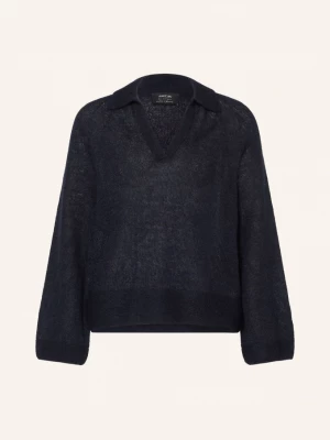 Obrázek produktu Marc Cain Pletené Polo Tričko S Alpakou A Mohérem 394 navy