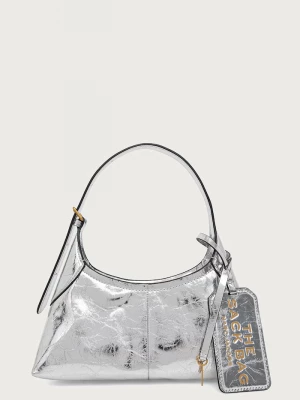 Obrázek produktu MARC JACOBS hobo kabelka dámská kožená THE SMALL BELTED SACK stříbrná