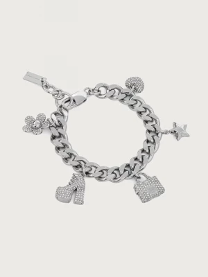 Obrázek produktu MARC JACOBS náramek dámský postříbřený PAVE MINI ICON stříbrná