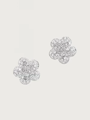 Obrázek produktu MARC JACOBS náušnice dámské mosazné PAVE BALLOON DAISY stříbrná