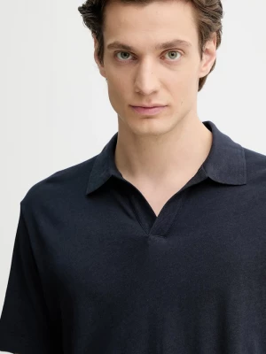 Obrázek produktu Marc O'Polo Polo tričko s lněnou směsí Marc O'Polo námořnická modř