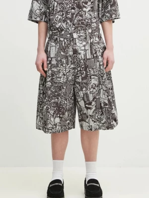 Obrázek produktu Marcelo Burlon Bavlněné šortky Marcelo Burlon Aop Mech Pajama Shorts Dark Grey Medium šedá