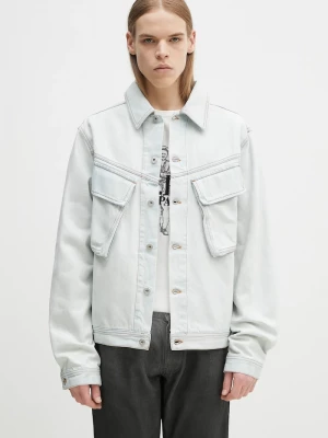 Obrázek produktu Marcelo Burlon Džínová bunda Marcelo Burlon Bleach Denim Cargo Jacket Light Blue No