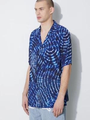 Obrázek produktu Marcelo Burlon Košile Marcelo Burlon Aop Soundwaves Hawaii Shirt modrá