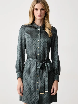 Obrázek produktu Marciano by Guess košilové šaty s viskózou SIENNA modrá