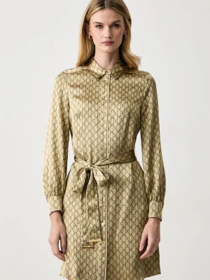 Obrázek produktu Marciano by Guess košilové šaty s viskózou SIENNA zlatá