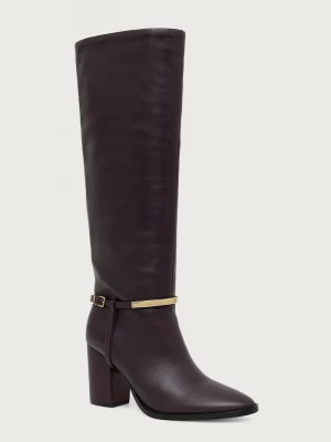 Obrázek produktu Marciano by Guess kozačky nad kolena na sloupku dámské kožené