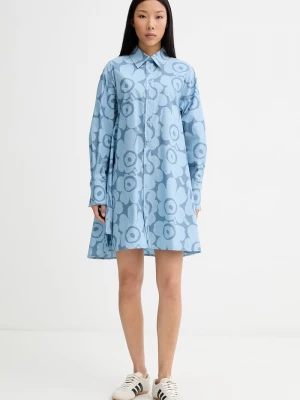 Obrázek produktu Marimekko košilové šaty bavlněné modrá