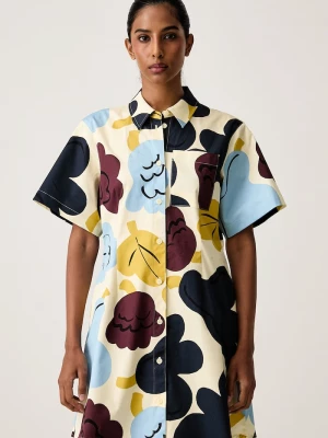 Obrázek produktu Marimekko letní šaty bavlněné s elastanem žlutá