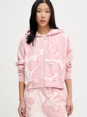 Obrázek produktu Marimekko mikina s kapucí dámská bavlněná růžová