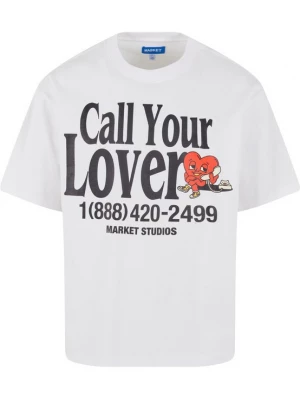 Obrázek produktu MARKET Tričko 'Call My Lover' červená / černá / bílá