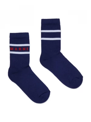 Obrázek produktu Marni Dětské ponožky Marni MZ42U SOCKS námořnická modř
