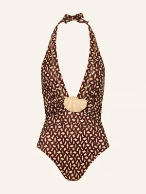 Obrázek produktu Maryan Mehlhorn Neckholder Plavky Terrae S Vázáním Za Krkem A Třpytivou Přízí hnědá / světle hnědá