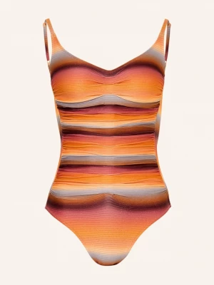 Obrázek produktu Maryan Mehlhorn Plavky S Kosticemi Sundrenched S Třpytivou Přízí oranžová / světle červená / tmavě červená