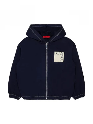 Obrázek produktu Max&Co. rozepínací mikina s kapucí dětská bavlněná MAXS18F SWEAT-SHIRT námořnická modř
