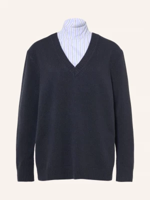 Obrázek produktu Max & Co. Svetr Lusso Z Kombinace Materiálů tmavě modrá / tmavě modrá / bílá MAX&Co.