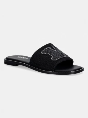 Obrázek produktu Max Mara Beachwear pantofle na plochém podpatku dámské Bchcaucaso černá