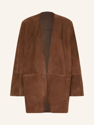 Obrázek produktu Max Mara Kožená Bunda Fumato hnědá
