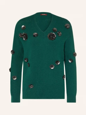 Obrázek produktu Max Mara Studio Svetry Nigella S Flitry A Ozdobnými Kamínky tmavě zelená / černá