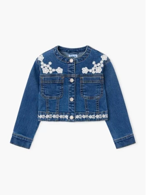 Obrázek produktu Mayoral Jeansová bunda 3453 Tmavomodrá Cropped Fit