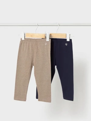 Obrázek produktu Mayoral legíny dětské bavlněné s elastanem 2-pack námořnická modř