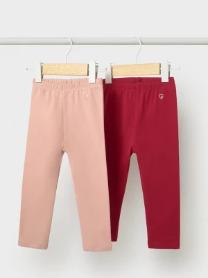 Obrázek produktu Mayoral legíny dětské bavlněné s elastanem 2-pack růžová