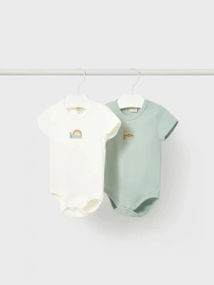 Obrázek produktu Mayoral Newborn Bavlněné kojenecké body Mayoral Newborn 2-pack tyrkysová