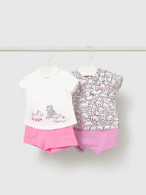 Obrázek produktu Mayoral Newborn Dětská bavlněná souprava růžová