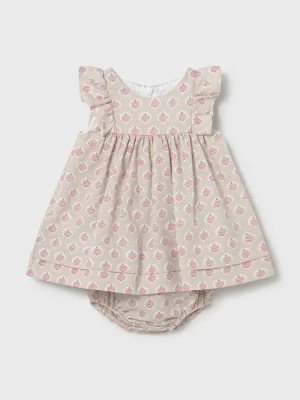 Obrázek produktu Mayoral Newborn Dětské bavlněné šaty Mayoral Newborn béžová