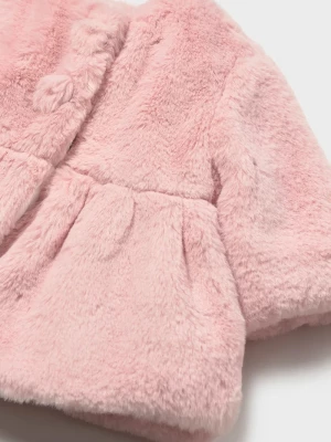Obrázek produktu Mayoral Newborn kabát z umělé kožešiny kojenecký růžová